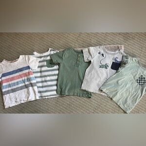 Tommy Bahama Green and Gray Kids Tees 4T